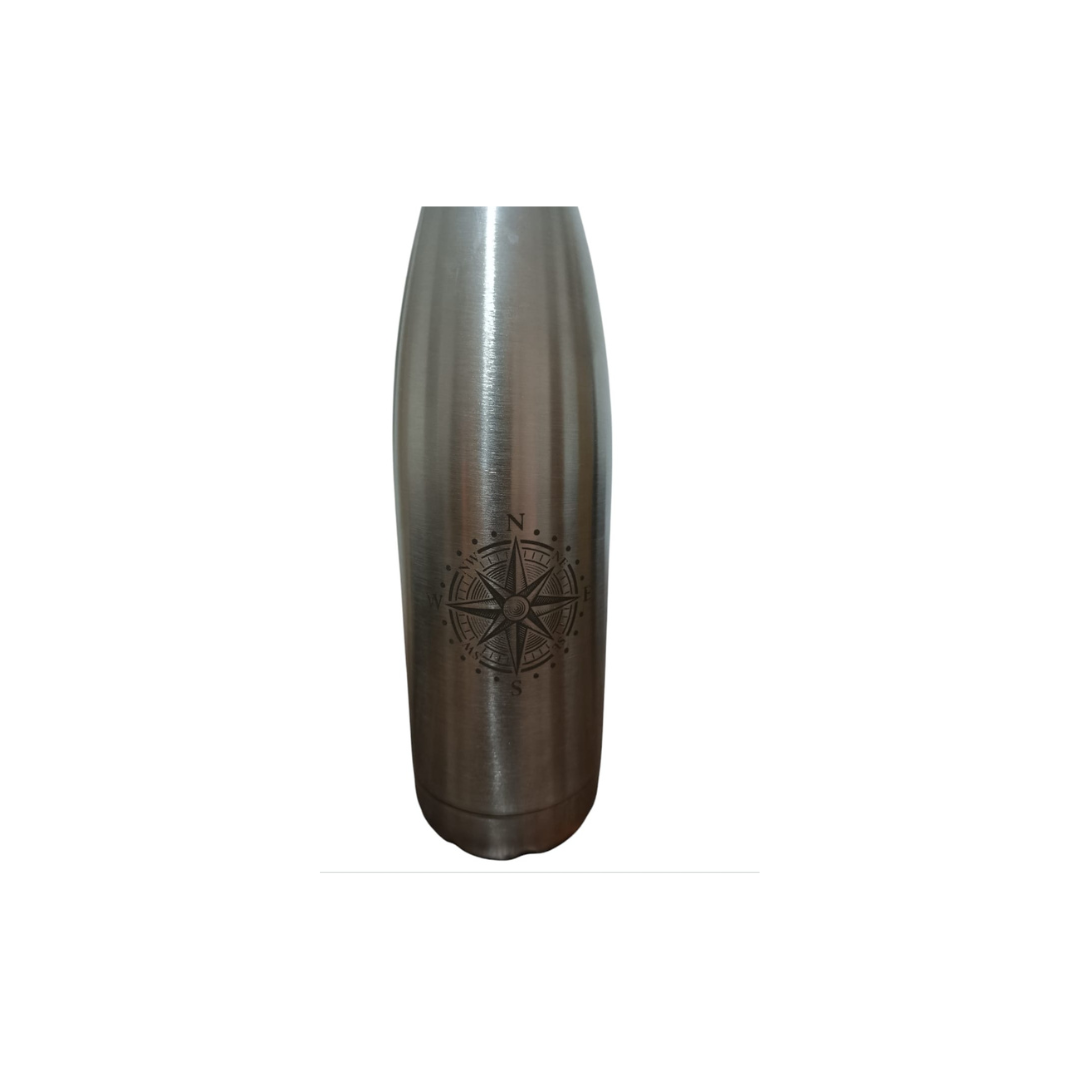 Cantimplora botella térmica rosa de los vientos