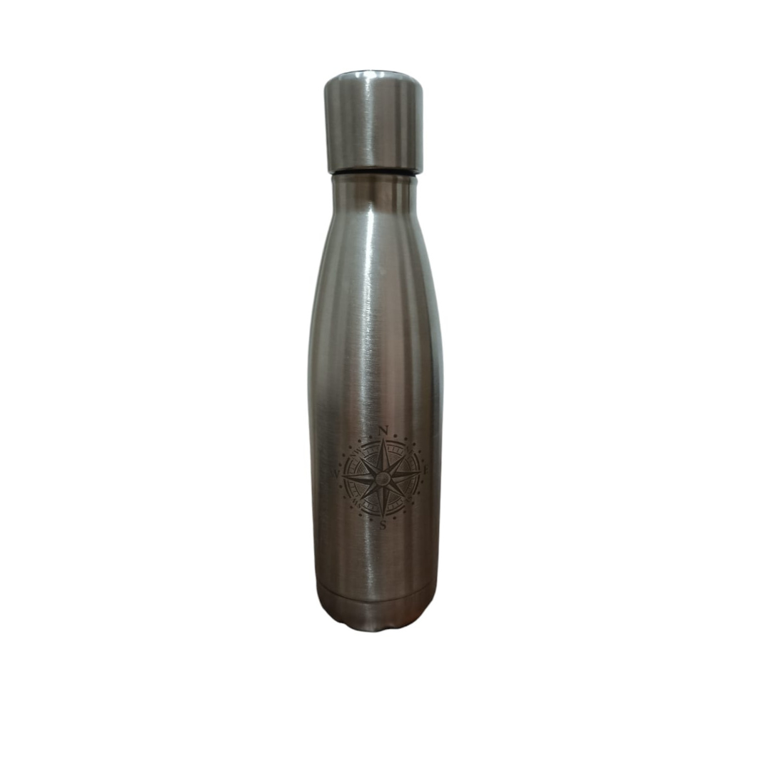 Cantimplora botella térmica rosa de los vientos