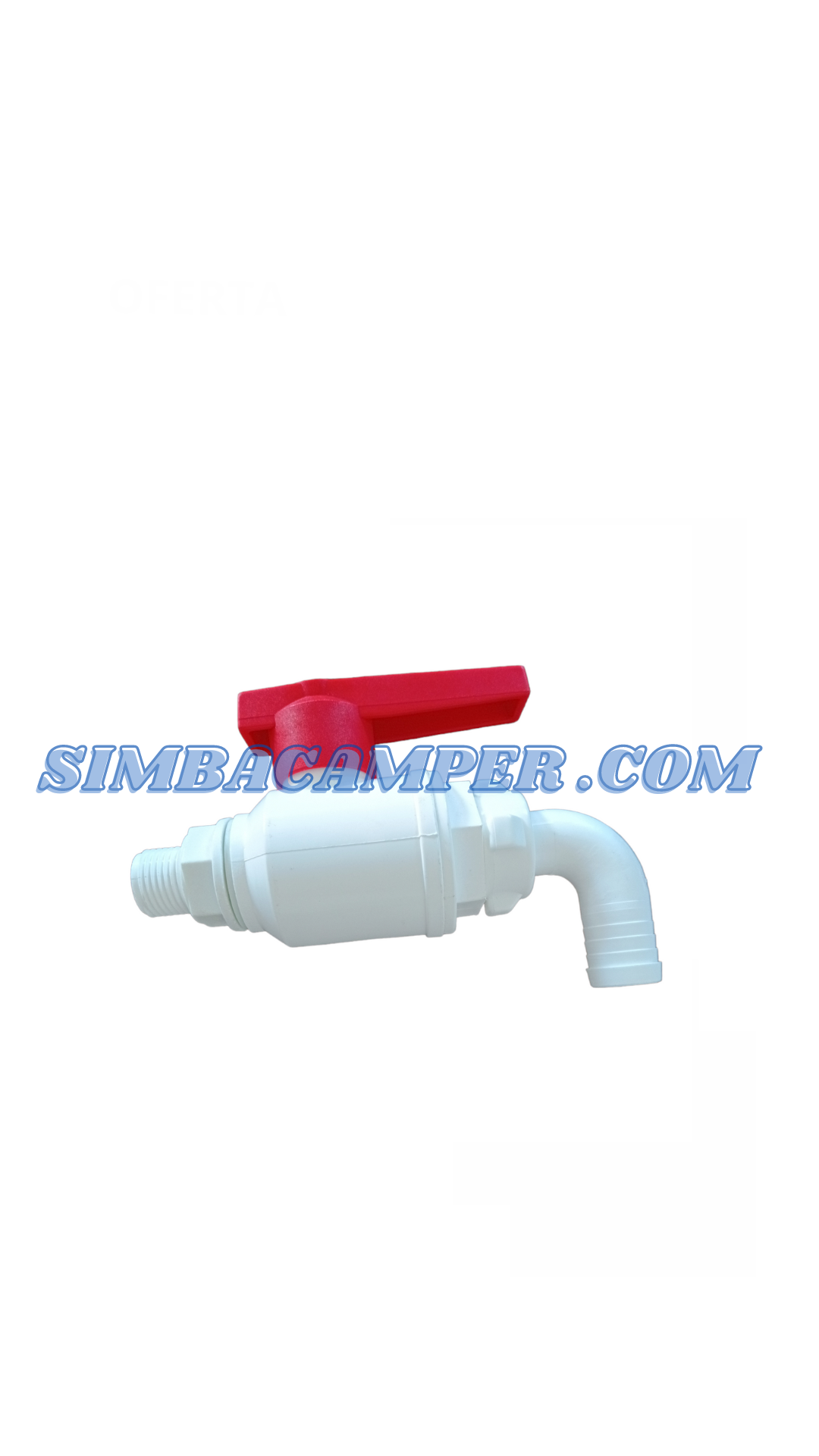 Grifo vaciado agua manual 20mm camper autocaravana