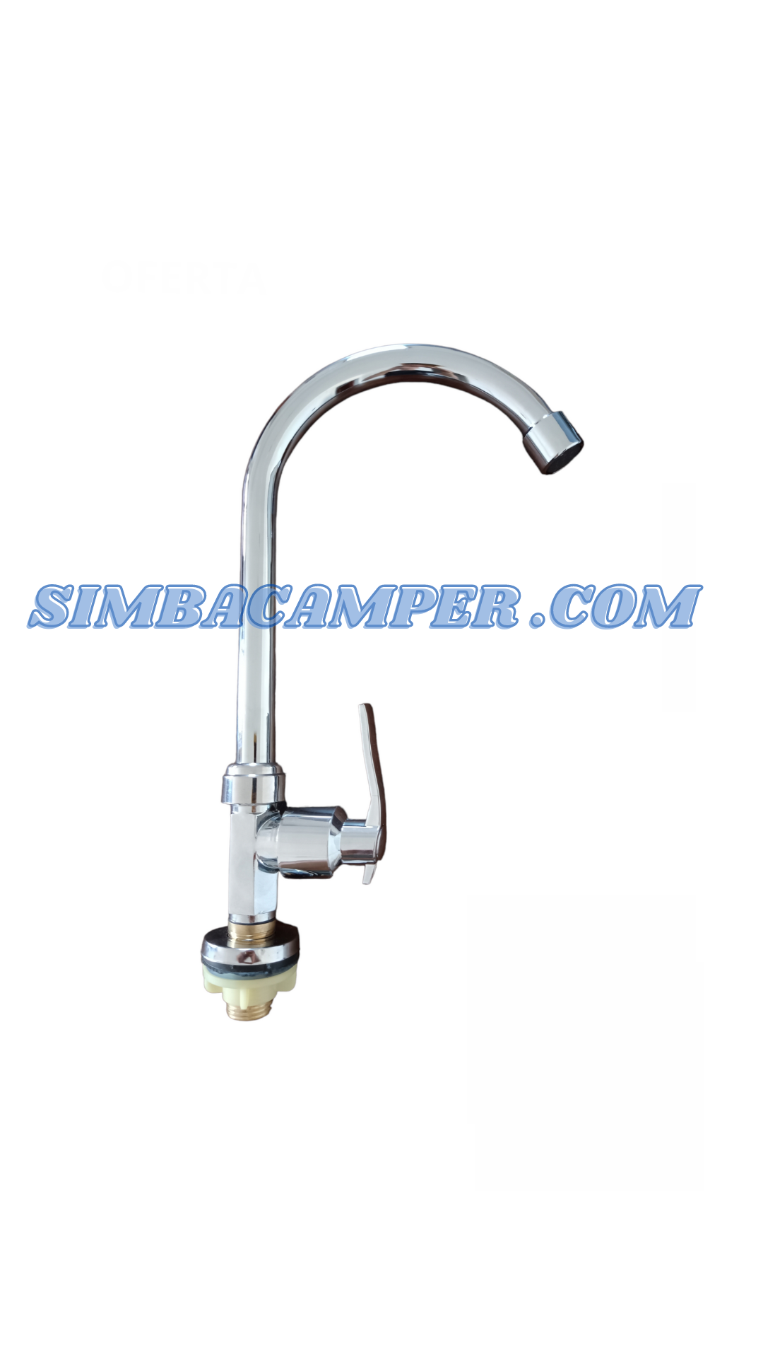 Grifo acabado cromado agua fría