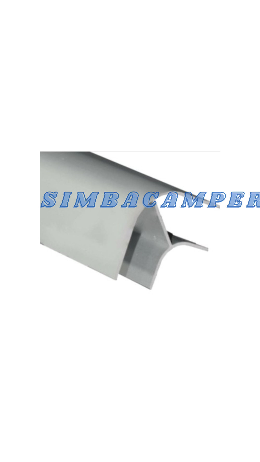Perfil aluminio ángulo corto 2m