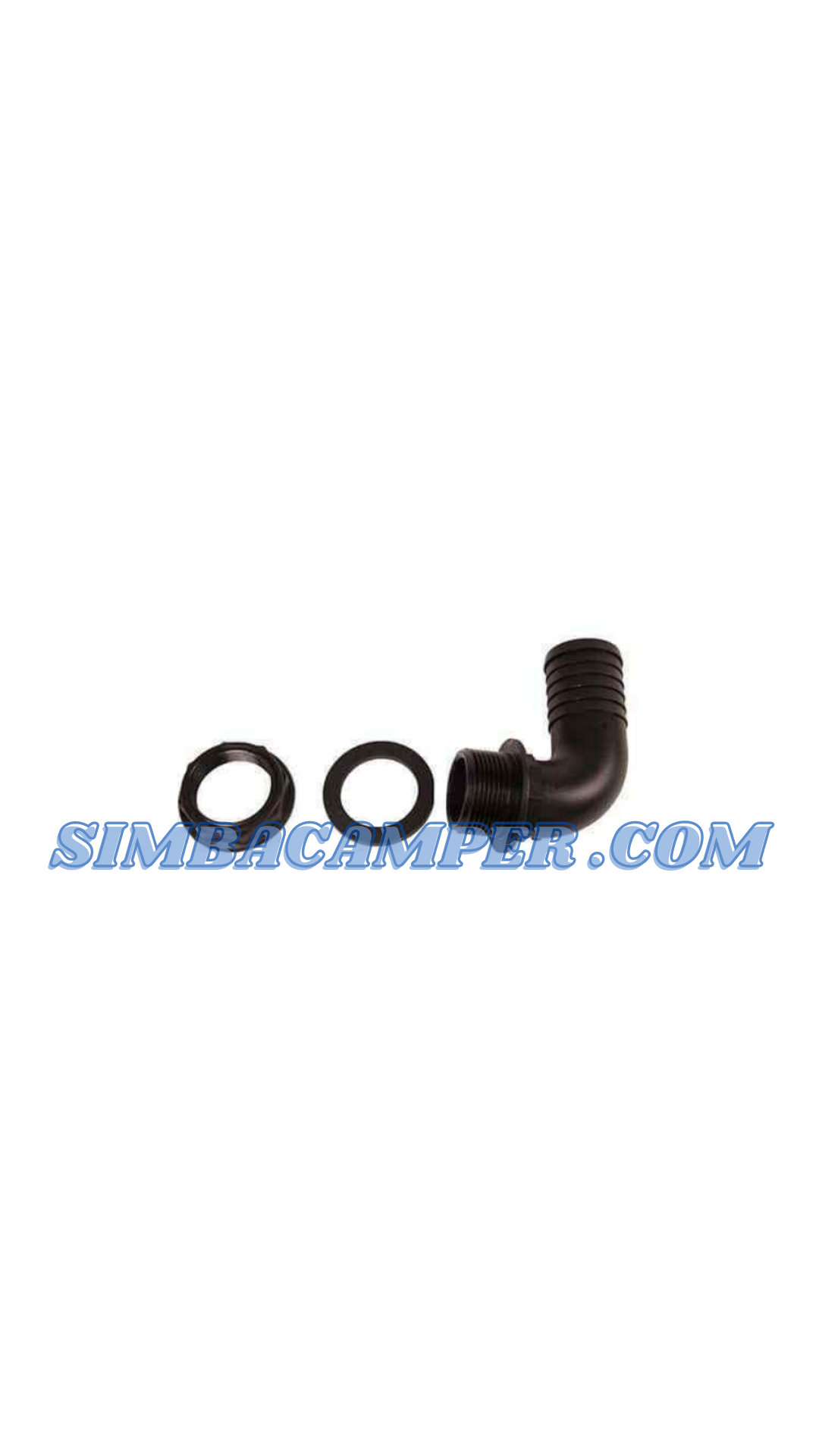 Pasamuros acodado 90° de 40mm para depósito