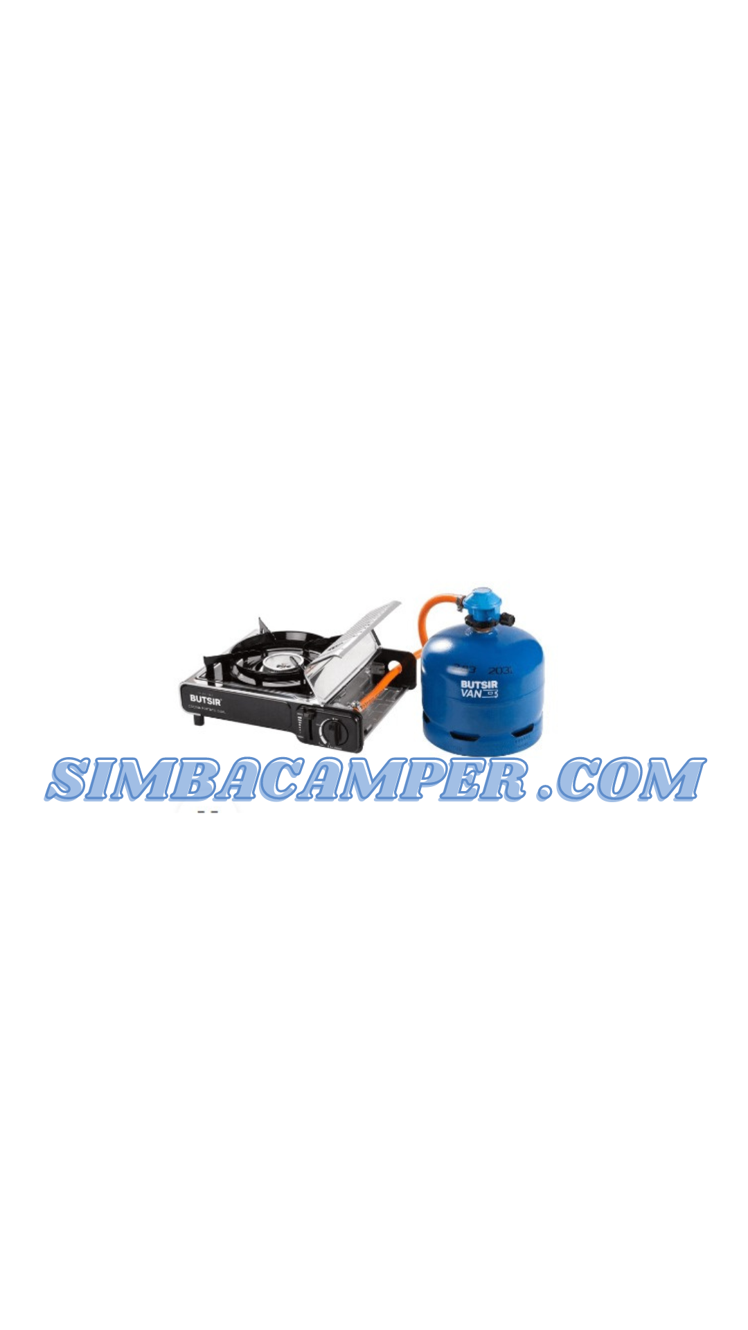 Hornillo Butsir para cartuchos y bombona
