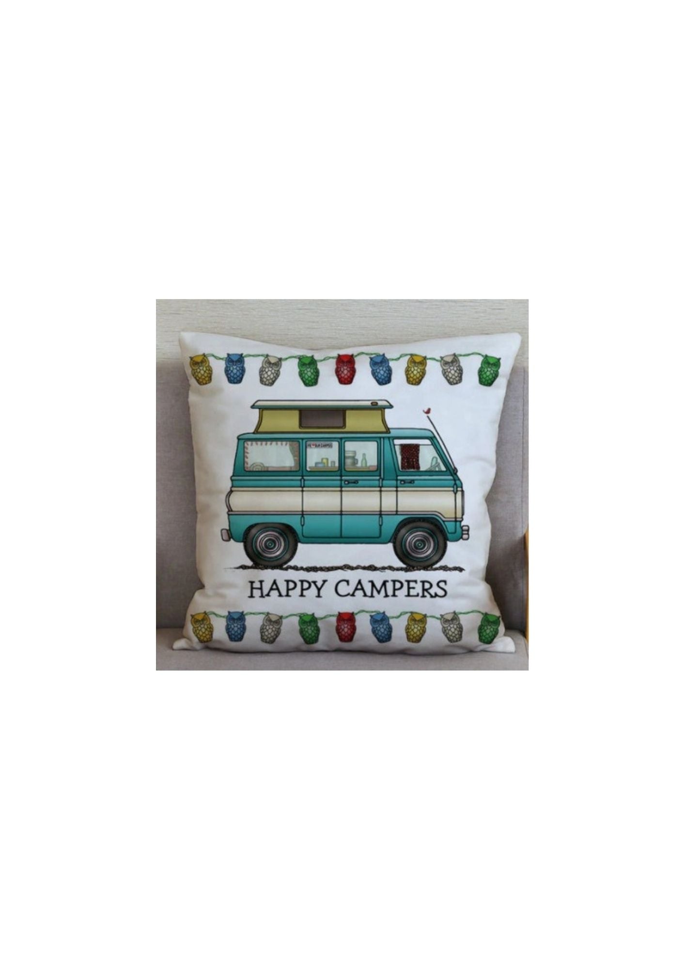 Cojín camper azul