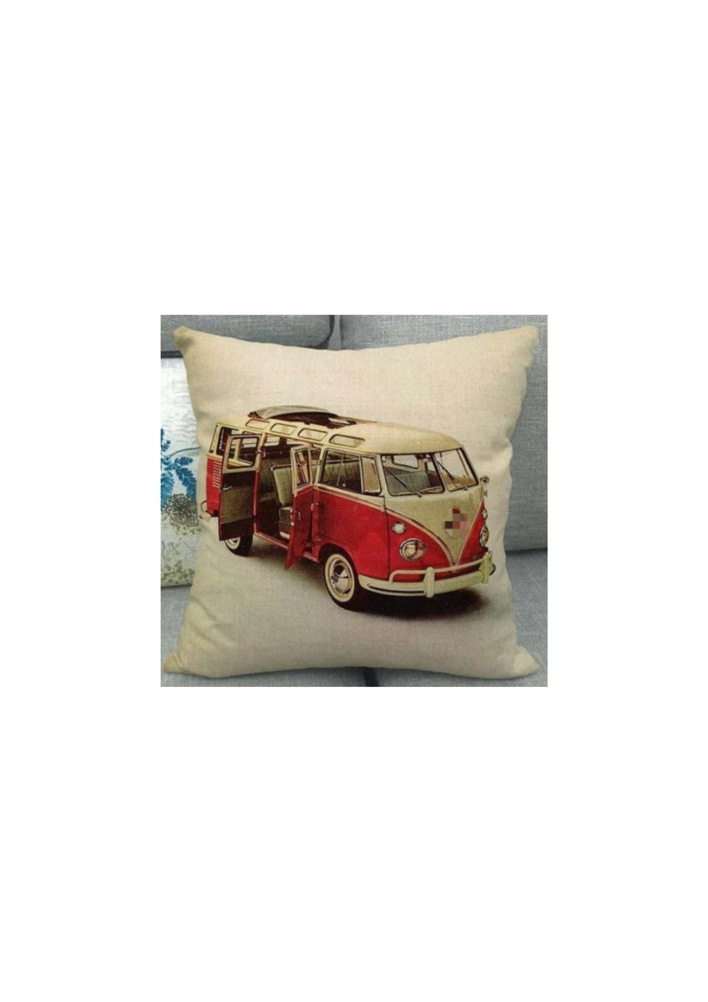 Cojín camper roja