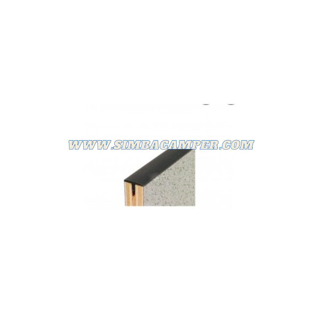 Rollo canto T molding negro