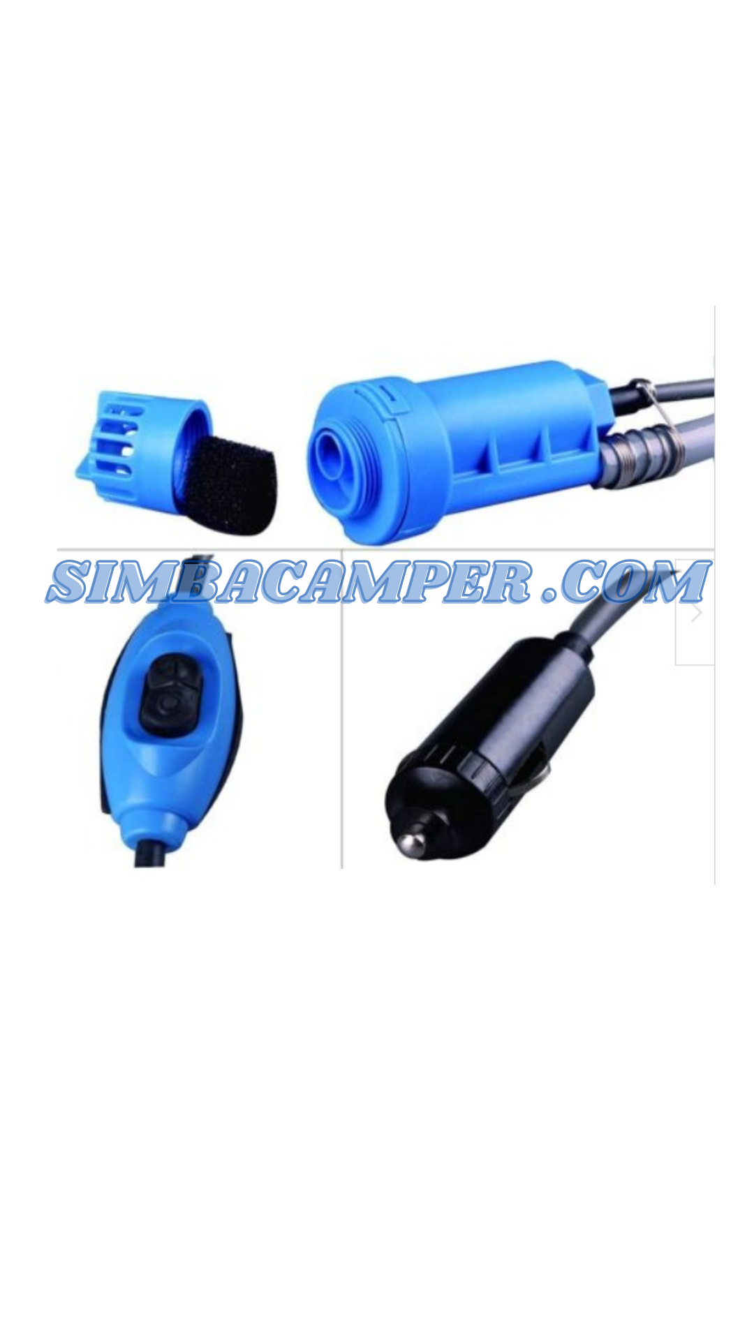 Ducha portátil mechero12V camper autocaravana