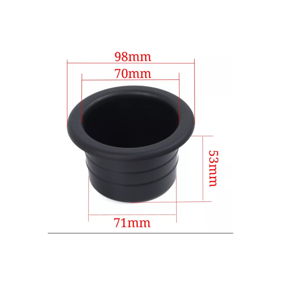 Posavasos encastrable PVC negro
