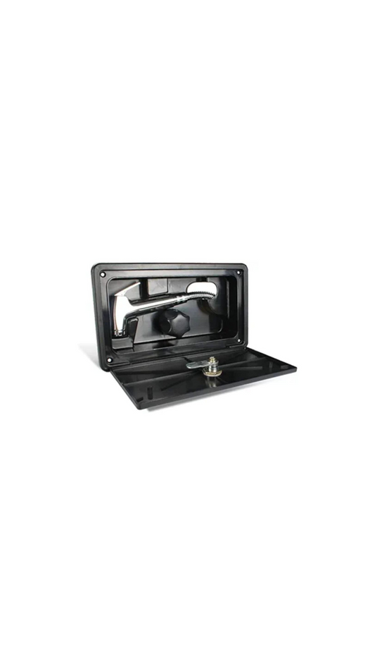 Caja ducha negra camper autocaravana