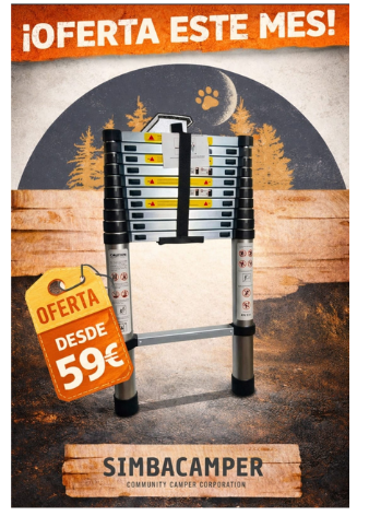 Escalera Telescopica 2.3m  2.6m  3.2m