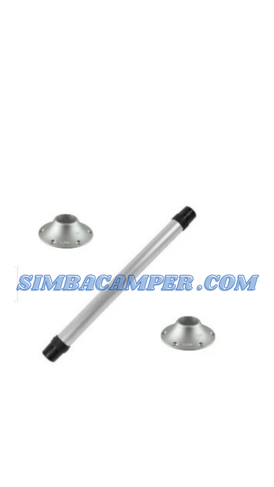 Pata y soportes cónicos mesa Fiamma