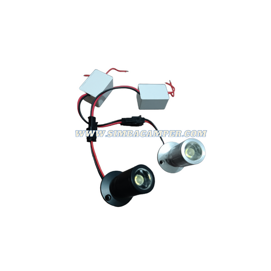 Luz minifoco led 12V camper autocaravana barco