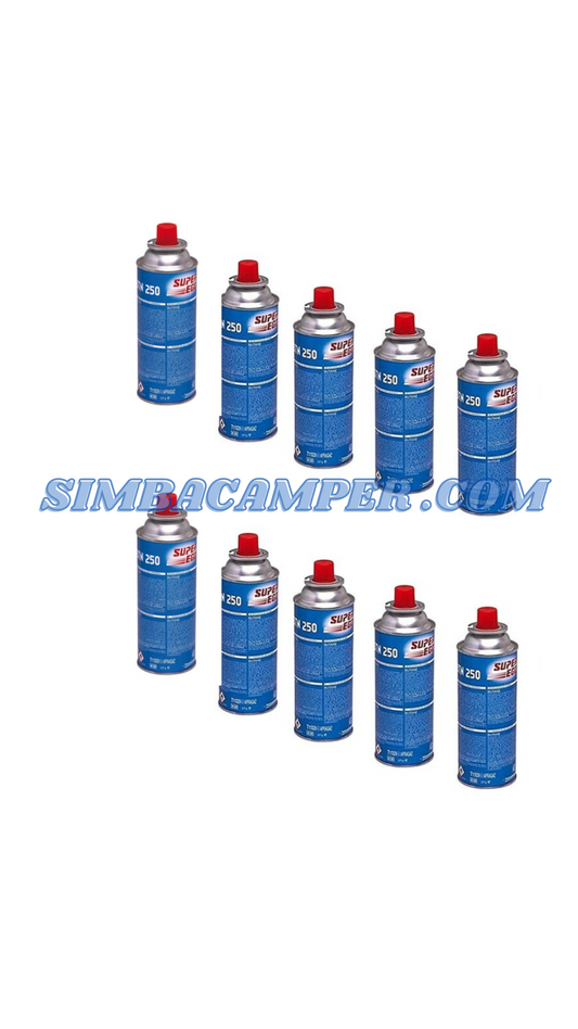 Cartucho Bote gas hornillo Super Ego 250 pack 4 y 10