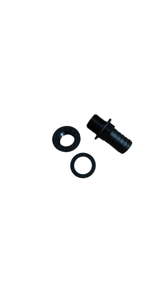 Racor pasamuros recto 40mm macho