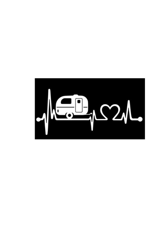 Pegatina latido caravana 19x8,5