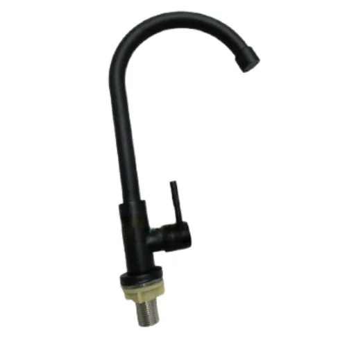 Grifo Negro Acero Inoxidable 304 Agua Fría – Estilo y Resistencia para Camper y Autocaravana