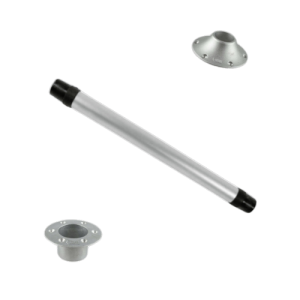 Tubo Pata Mesa Acortable Fiamma 70cm + Soportes Cónicos o Encastrables - Kit Tubo Pata Mesa Fiamma 70cm con Soportes Cónicos