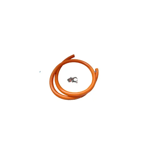 Tubo Manguera Gas Butano Naranja con Abrazaderas de 9 mm – Conexión Segura para Cocina