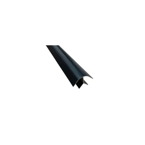 Perfil de Aluminio Negro Ángulo Corto 2,2 m – Acabado Profesional para Mobiliario Camper