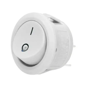 Interruptor Redondo 12V Blanco (Pack 5 Unidades)