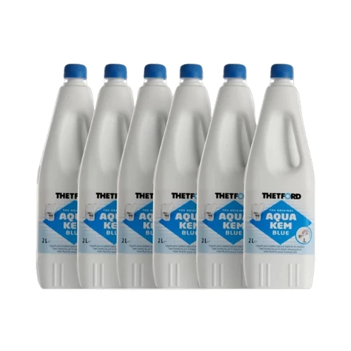 Thetford Aqua Kem BLUE 2L – Aditivo WC Químico (Pack de 6 Botellas)