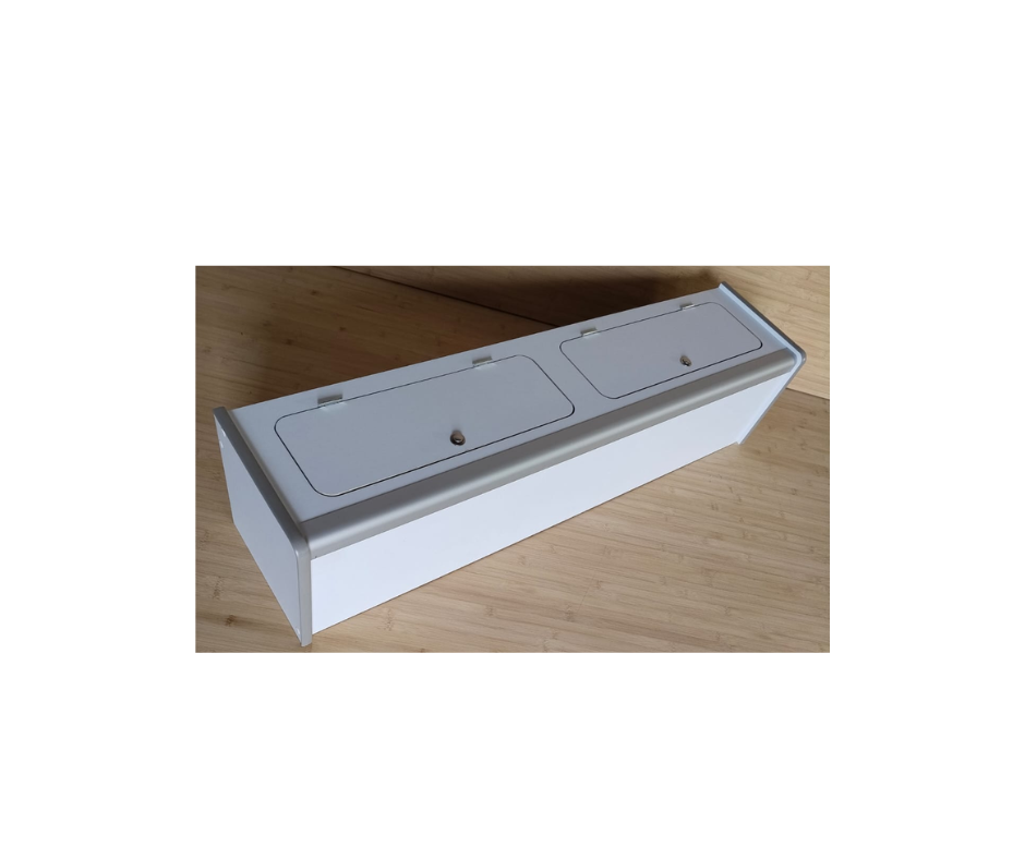 Mueble Altillo 120x27x27cm Camper Blanco HPL