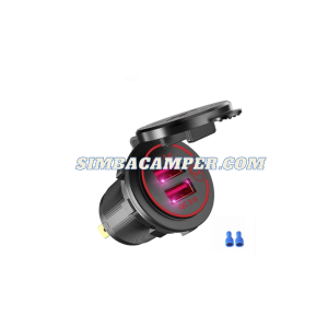 Toma USB 12V Carga rápida camper autocaravana coche