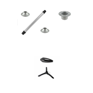 Kit Pata Fiamma 70 cm + Trípode – Mesa de Interior y Exterior