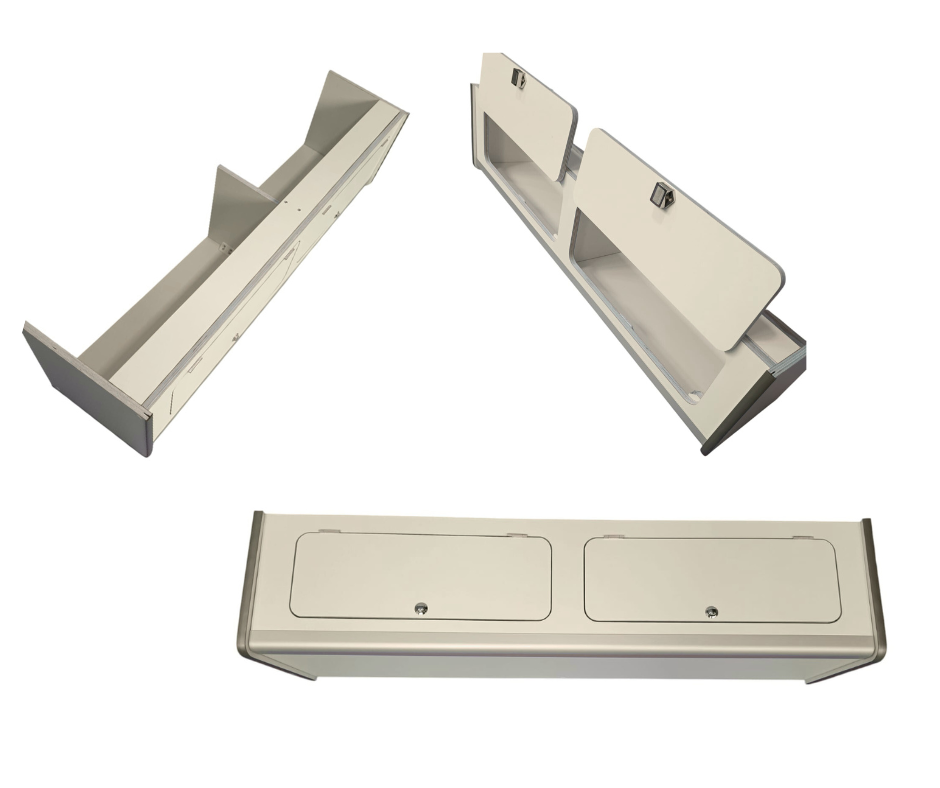 Mueble Altillo 120x27x27cm Camper Blanco HPL
